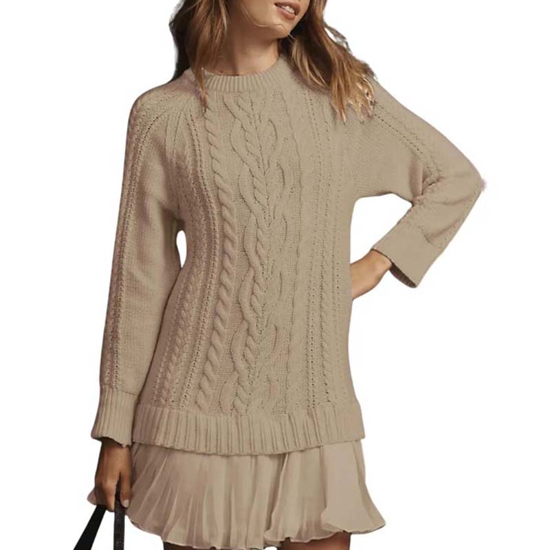 The Cable-Knit A-Line Dress - The Flattering Sweater Dress